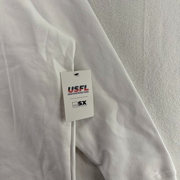 Michigan Panthers Sweatshirt Men's 4XL White Graphic Crewneck USFL MSX NEW Logo - Picture 2 of 9